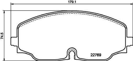 Колодки гальмівні, дискове гальмо HELLA 8DB355039941