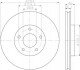 Гальмівний диск перед. Jeep Compass, Patriot 07-13 Dodge Avenger 08-13, Caliber 07-12, Chrysler Sebring 07-10 Mitsubishi Outlander 07-12, Lancer GT, GTS 08-13 HELLA 8DD 355 115-911 (фото 1)