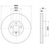 Диск гальмівний перед. лівий BMW 5 (F07, F10, F11, F18), 6 (F12, F13, F06), 7 (F01, F02, F03, F04) 3.0/3.5/4.0D 09- HELLA 8DD 355 119-261 (фото 1)