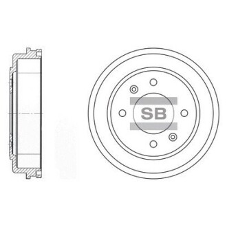 Гальмівний барабан Hi-Q (SANGSIN) SD1039