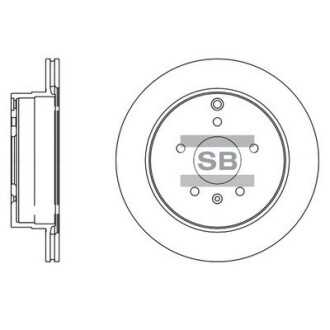 Гальмівний диск задній Hi-Q (SANGSIN) SD3039