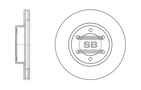 Гальмівний диск Hi-Q (SANGSIN) SD4004