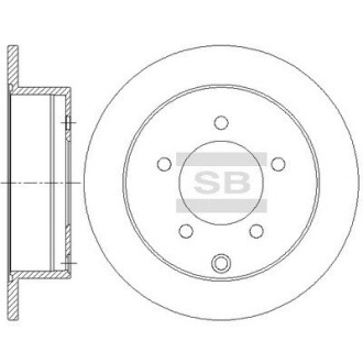 Диск гальмівний Hi-Q (SANGSIN) SD4333