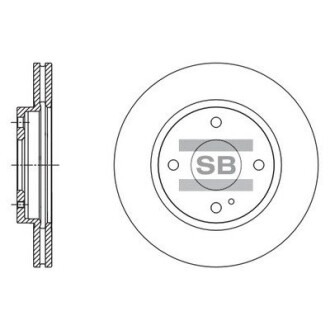 Гальмівний диск передній Hi-Q (SANGSIN) SD5306