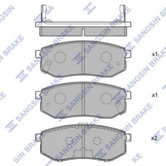 Кт. Гальмiвнi колодки Hi-Q (SANGSIN) SP1054-R