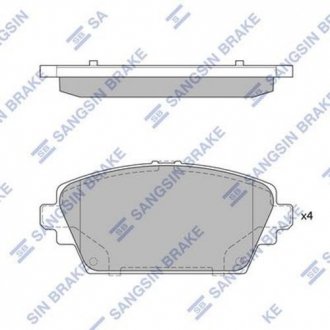 Кт. Гальмiвнi колодки Hi-Q (SANGSIN) SP1582