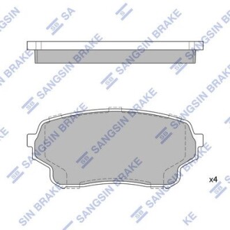 Кт. Гальмiвнi колодки Hi-Q (SANGSIN) SP1583