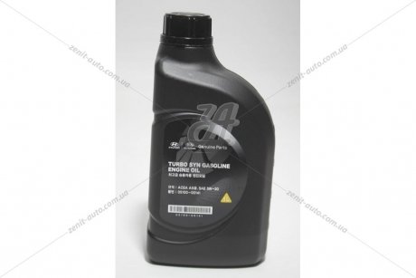 Масло ДВС 5W-30 1 л Turbo Syn Gasoline ACEA A5 синт. Hyundai/Kia/Mobis 05100-00141 (фото 1)