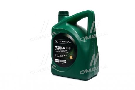 Олива моторна Premium DPF Diesel 6L Hyundai/Kia/Mobis 05200-00620 (фото 1)