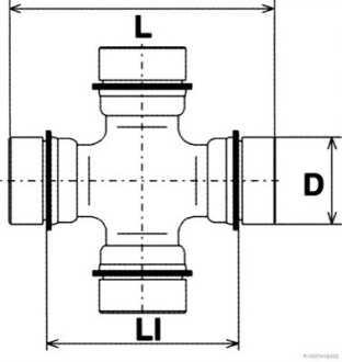 Хрестовина JAKOPARTS J2922007