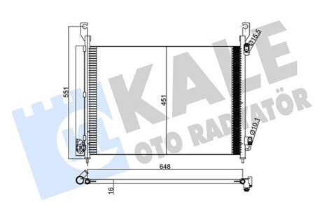 Радиатор кондиционера Renault Koleos I OTO RADYATOR Kale 342575