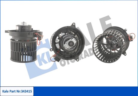 Электровентилятор отопителя Fiesta (01-), Fusion (02-), MAZDA 2 (03-) МКПП/АКПП OTO RADYATOR Kale 343415