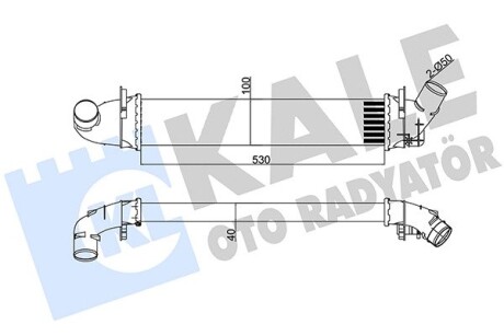 Интеркулер Dacia Logan - Renault Logan I, Logan Express Intercooler Kale 345080