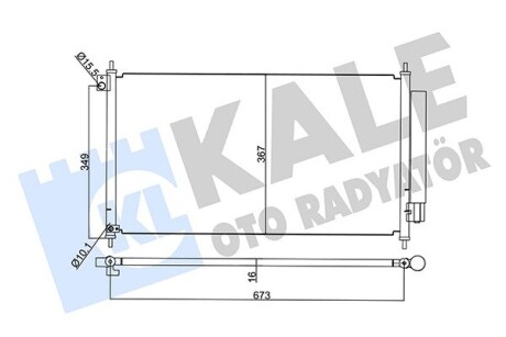 Радиатор кондиционера Honda Civic IX OTO RADYATOR Kale 345395