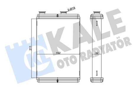 Радиатор отопителя Fiat Doblo Kale 346365