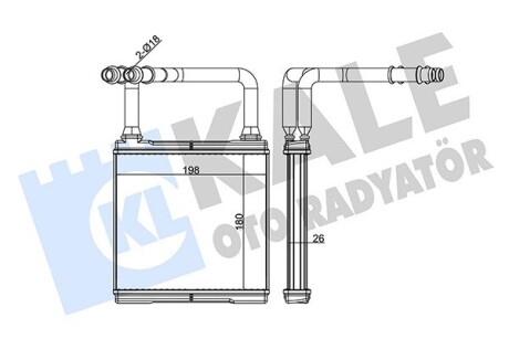 Радиатор отопителя MB E-Class Kale 346610