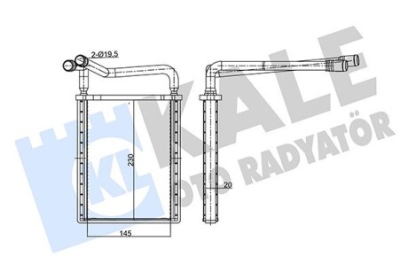 Радіатор обігрівача Hyundai Accent III OTO RADYATOR Kale 346765