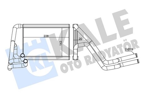 Радиатор отопителя Hyundai Ix35 - Kia Sportage Heater Kale 347340