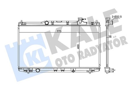 Радиатор охлаждения Honda Accord IX OTO RADYATOR Kale 347705