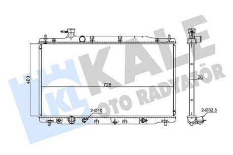 Радиатор охлаждения Honda Cr-V III OTO RADYATOR Kale 347725