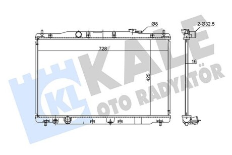 Радіатор охолодження Honda Cr-V IV OTO RADYATOR Kale 347735