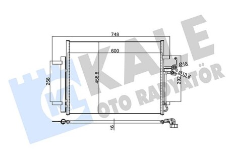 Радіатор кондиціонера Ford Mondeo IV OTO RADYATOR Kale 350590