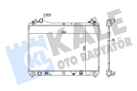 Радіатор охолодження Suzuki Grand VItara II Kale 350755