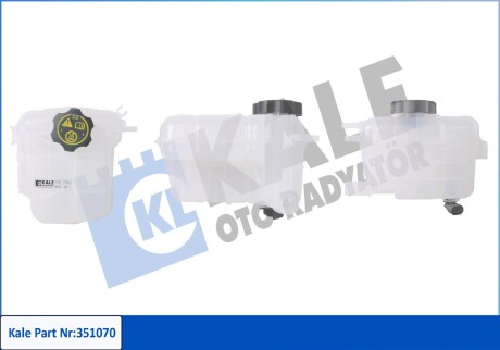 Бачок розширювальний Chevrolet Cruze (09-) OTO RADYATOR Kale 351070