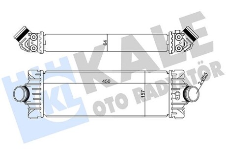 Интеркулер Ford Transit, Transit Custom OTO RADYATOR Kale 351285