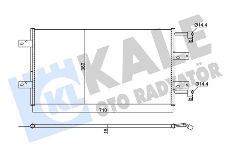 Радиатор кондиционера Nissan Primastar, Opel VIVaro, Renault Trafic II OTO RADYATOR Kale 352585