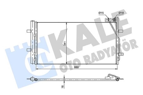 Радіатор кондиціонера Audi Q3 Condenser OTO RADYATOR Kale 353085