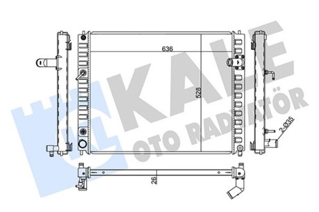 Радиатор охлаждения Infiniti Ex 35, Ex 37, Ex 37 Awd, Fx 50 Awd Radiator Kale 354220 (фото 1)