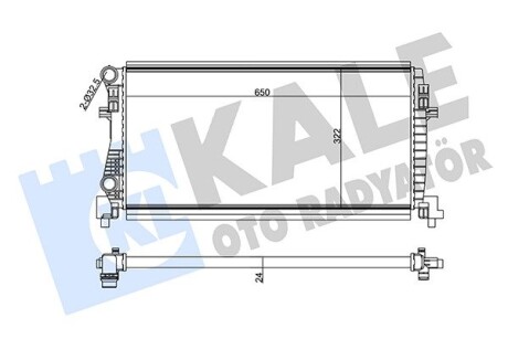 Радиатор охлаждения Audi A3, Q2 - Seat Leon, Leon St - Skoda Octavia Iii Kale 355555