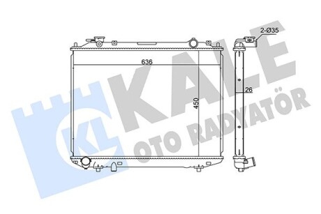 Радиатор охлаждения Ford Ranger - Mazda B-Serie, Bt-50 Radiator OT Kale 356200