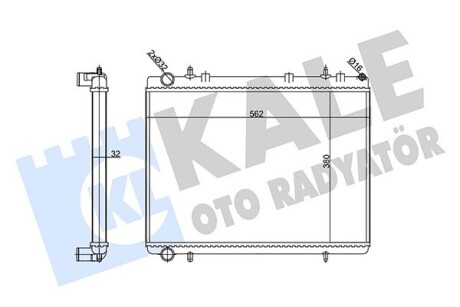 Радиатор охлаждения Citroen C4/Peugeot 307 Kale 356915