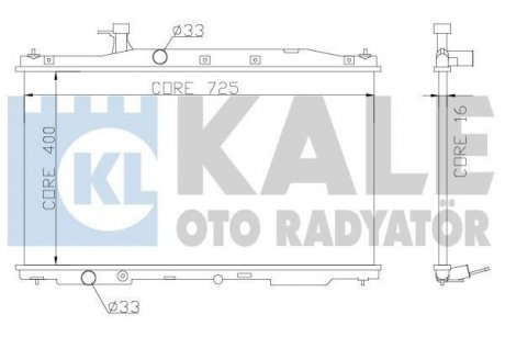 Радіатор охолодження Honda Cr-V III OTO RADYATOR Kale 357300