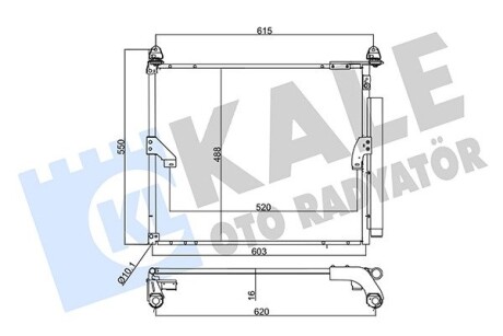 Радіатор кондиціонера Toyota Land Cruiser Prado Condenser OTO RADYATOR Kale 357375