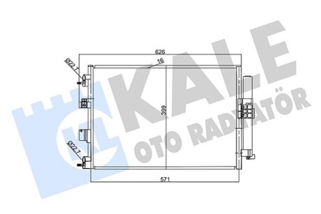 Радіатор кондиціонера Ford C-MAX II, Focus III OTO RADYATOR Kale 357380