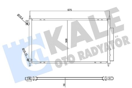 Радиатор кондиционера Honda Accord VII (04-) OTO RADYATOR Kale 358210