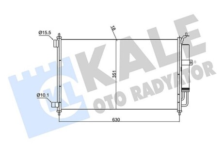 Радиатор кондиционера Nissan Juke (12-) Kale 382520