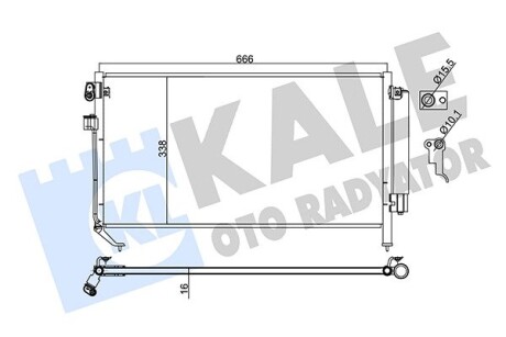 Радиатор кондиционера Subaru Forester OTO RADYATOR Kale 382900