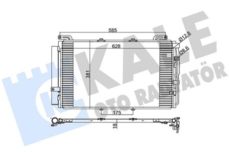 Радиатор кондиционера Hyundai MatrIX (Fc) OTO RADYATOR Kale 391300