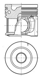 Поршень KOLBENSCHMIDT 40 679 600 (фото 1)