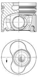 Поршень KOLBENSCHMIDT 41094600