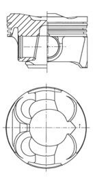 Поршень KOLBENSCHMIDT 41267620