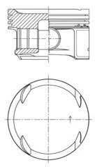 Поршень двигуна MB 82,00 M271 KOLBENSCHMIDT 41811600