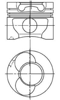 Поршень KOLBENSCHMIDT 94 823 710 (фото 1)