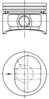 Поршень KOLBENSCHMIDT 94865620 (фото 1)