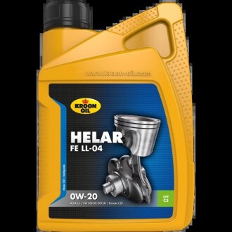 Олива моторна Helar FE LL-04 0W-20 1л KROON OIL 32496