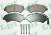 Колодки тормозные дисковые передние CITROEN JUMPER 06-14, FIAT DUCATO 06-14 LPR 05P1288 (фото 1)